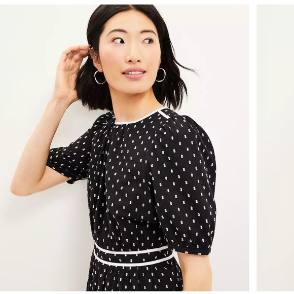 Loft Clip Flounce dress. NWT. Retail‎ 89.95 - Picture 2 of 8